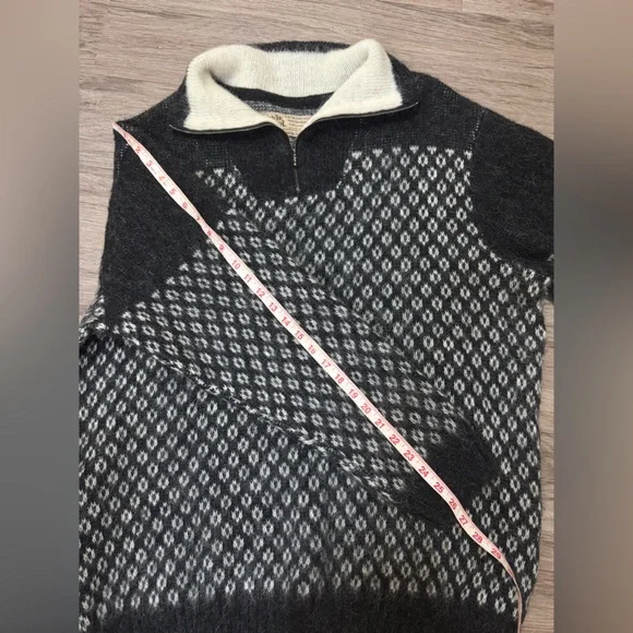 Vik Wool Icelandic Wool Sweater Nordic Zip Neck Made in Iceland - Picture 12 of 12